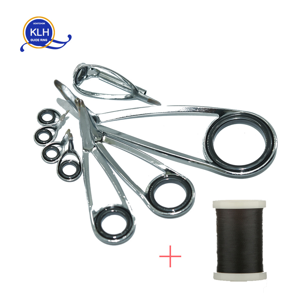 8pcs/Kit KLH Bracket Stainless - Fishing Rod Guide Replacement recension och pris