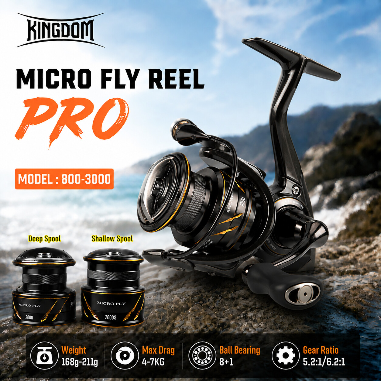 Kingdom Micro Fly Pro Fishing  - Daiwa Reel Bg recension och pris